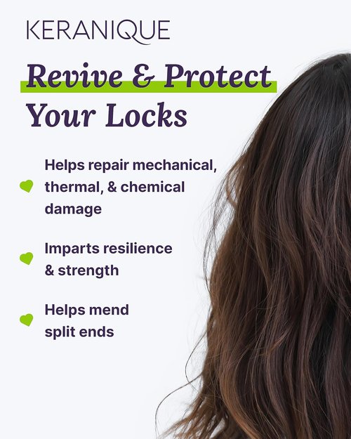 Keranique Damage Control Shampoo - Intense Repair for Thinning Hair with Keratin & Biotin | 4.5 Fl Oz