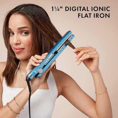 BabylissPRO Nano Titanium Hair Straightener - Professional Ionic Flat Iron for All Hair Types