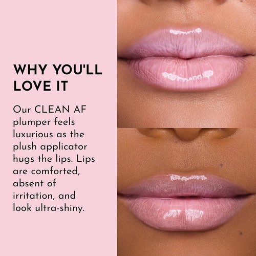 Lawless Forget The Filler Lip Plumping Gloss - Strawberry Milkshake | Volumizing & Hydrating Formula, 0.11 oz