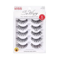 KISS So Wispy False Eyelashes - 12mm, Easy to Apply & Reusable | Includes 5 Pairs of Lashes
