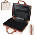 GigabitBest 14 Inch Portable Makeup Travel Case Hand Luggage, Hard Shell ABS Cosmetic Organizer with Safety Lock, Small Carry-On Travel Bag for Women