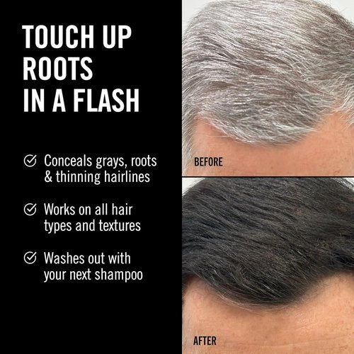 Everpro Gray Away Men's Instant Root Cover-Up Spray - Temporary Gray Concealer for Thinning Hair | Black, 2.5 oz