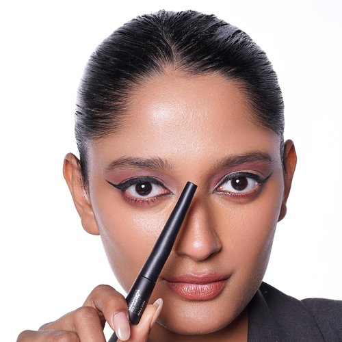 Colorbar All-Matte Eye Liner - High-Pigment Liquid Eyeliner with Precision Applicator - 001 Matte Black - 0.08 oz