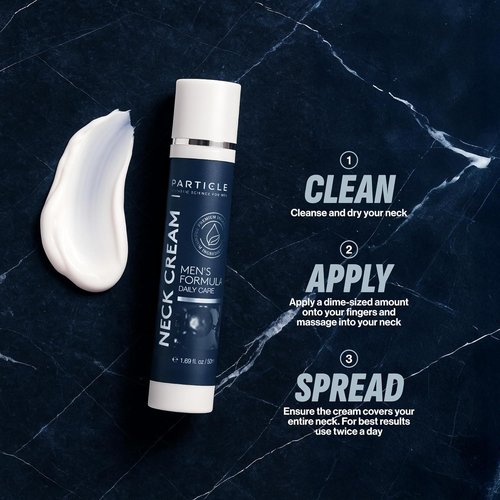Skiennix Particle Neck Cream - Hydrating Daily Skin Care for Men with Collagen & Retinol | 1.7 fl oz