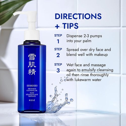 SEKKISEI Cleansing Oil - Gentle Facial Cleanser & Makeup Remover | 5.4 Ounce