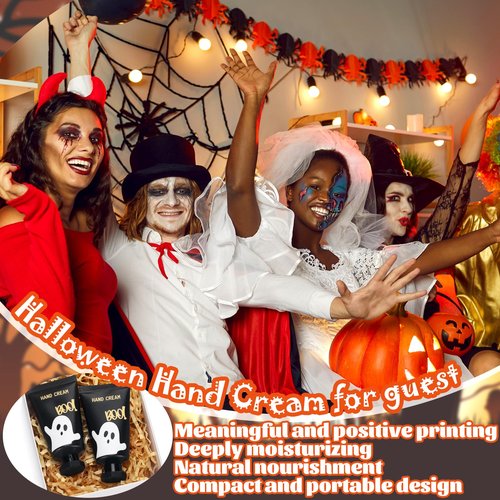 Heigble 48 Sets Halloween Ghost Hand Cream Gifts Bulk Halloween Hand Cream Travel Lotion Mini Size Baby Shower Party Gifts Favors Ghost Birthday Christmas Party Supplies for Guest