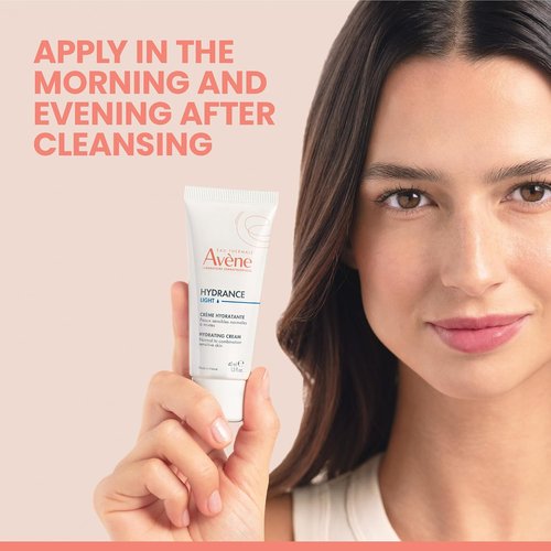 Avène Hydrance Light Hydrating Emulsion - Daily Face Moisturizer, Non-Comedogenic, 1.3 Oz