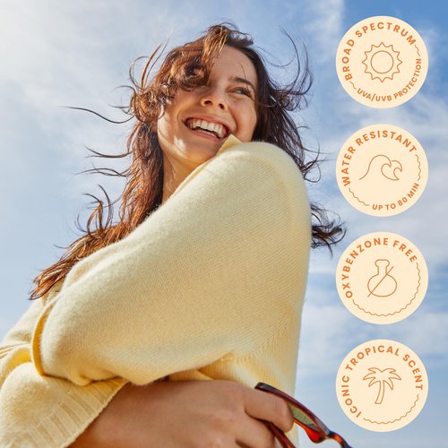 Hawaiian Tropic Weightless Hydration Sunscreen Stick SPF 60+ | Travel Size Sunscreen for Face and Body, Mini Sunblock Stick, Beach Essentials, Oil Free, Non Comedogenic Dermatologist Tested, 0.5oz