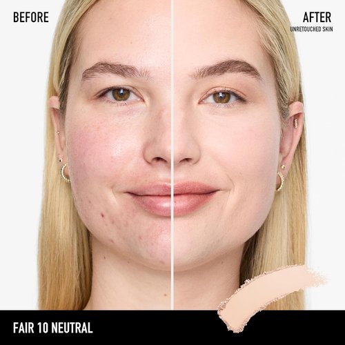 bareMinerals Barepro 24HR Matte Powder Foundation & Luxe Synthetic Face Brush Bundle - Flawless Coverage
