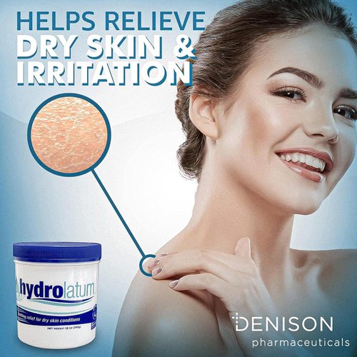 Hydrolatum Moisturizing Cream Tub: Hydrating, Lightweight Non-Greasy Moisturizer for Women & Men, Nourishing Lotion for Sensitive Skin, Face & Body Cream for Soft, Smooth – 12oz