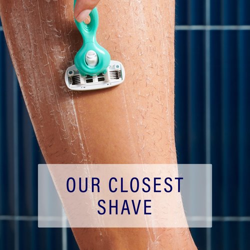 Schick Hydro Silk Sensitive Women's Razor | 5-Blade Razors for Women Sensitive Skin | Womens Razors Sensitive Skin | 1 Handle & 2 Razor Blade Refills