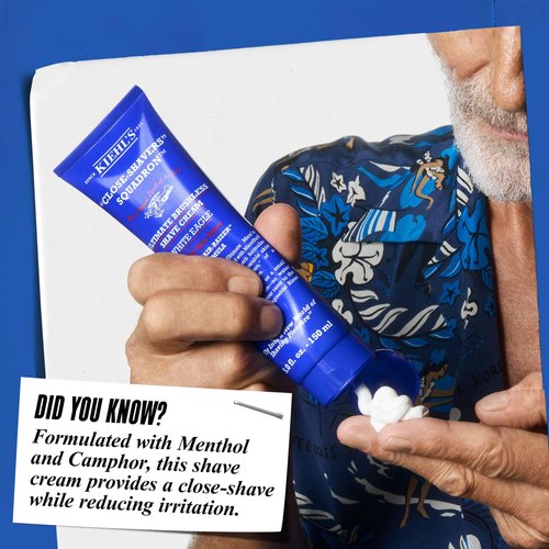 Kiehl's Ultimate Brushless Shave Cream with Menthol White Eagle, for All Skin Types, with Menthol & Camphor, Instant Refreshing & Cooling Effect, Minimizes Irritation - 5 fl oz