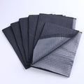 50Pcs Disposable Nail Art Table Mat, Black Foldable Nail Table Towels for Acrylic Nail Practice, 3 Ply Waterproof Tattoo Bibs Clean Pads Nail Table Cover Salon Manicure Supplies