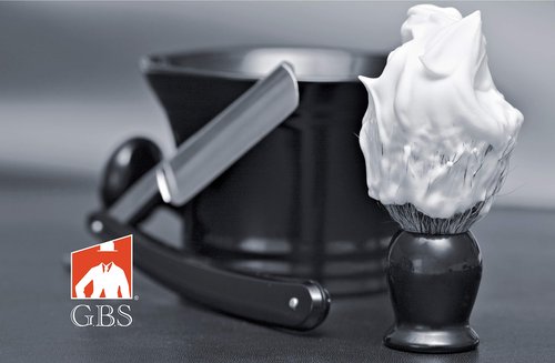 G.B.S Classic Synthetic Vegan Shaving Brush for Men, 21 mm Knot 100 mm (4in All), Onyx