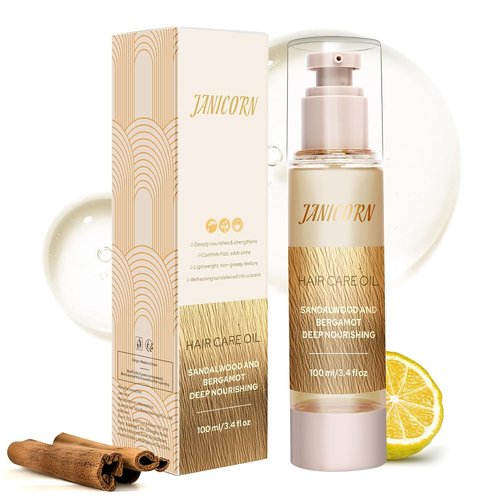 Skiennix Leave-In Hair Oil - Lightweight Hydration with Jojoba & Argan Oils, 3.4 fl oz | Smooth Shine & Frizz Control
