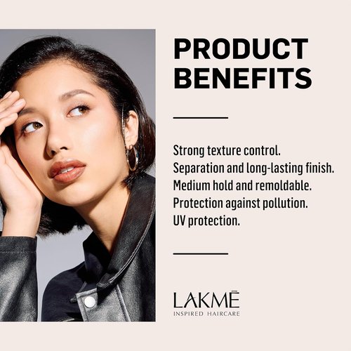 LAKMÉ K.Finish Fiber Medium Hold Styling Paste - Texturizing Hair Pomade, 2.5 Fl Oz
