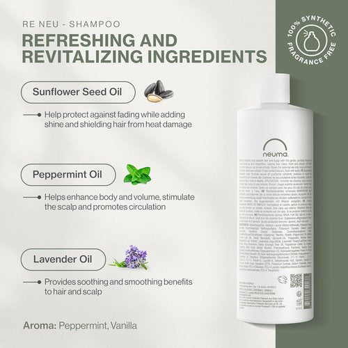 NEUMA Re Neu Shampoo - Nourishing Formula for Healthy Hair | Sulfate-Free, 12 oz