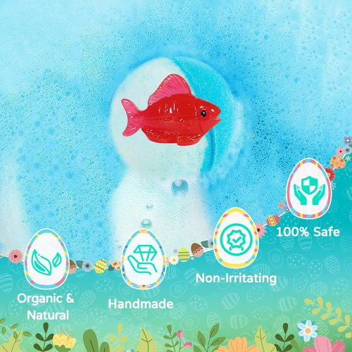 Bath Bombs for Kids with Surprise Inside, 24 Pack Kid Bath Bombs Gift Set, Easter Basket Stuffers Easter Gifts for Kids Bubble Fizzy for Girls Boys with Toys Inside