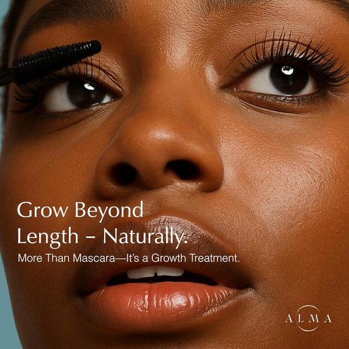 Skiennix Eyelash Growth Mascara - Nourishing Peptide Booster, Water-Based & Oil-Free, Black