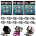 OXSITO 12 Pack Pro 4 Head Replacement Blades for Head Razors Gold PRO, Silver PRO, Platinum PRO… Series, Precision Replacement Blades for Head, Face, and Body Grooming.(12Pack, 3Set)