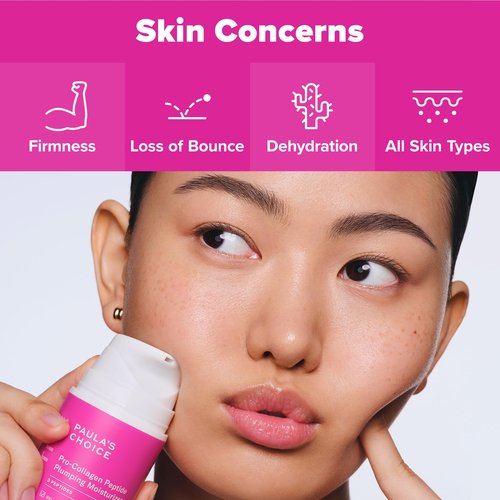 Paula's Choice Pro-Collagen Peptide Plumping Face Moisturizer, Daily Gel Face Cream for Deep Lightweight Hydration, Wrinkles & Loss of Firmness, Fragrance-Free, 1.7 Fl Oz