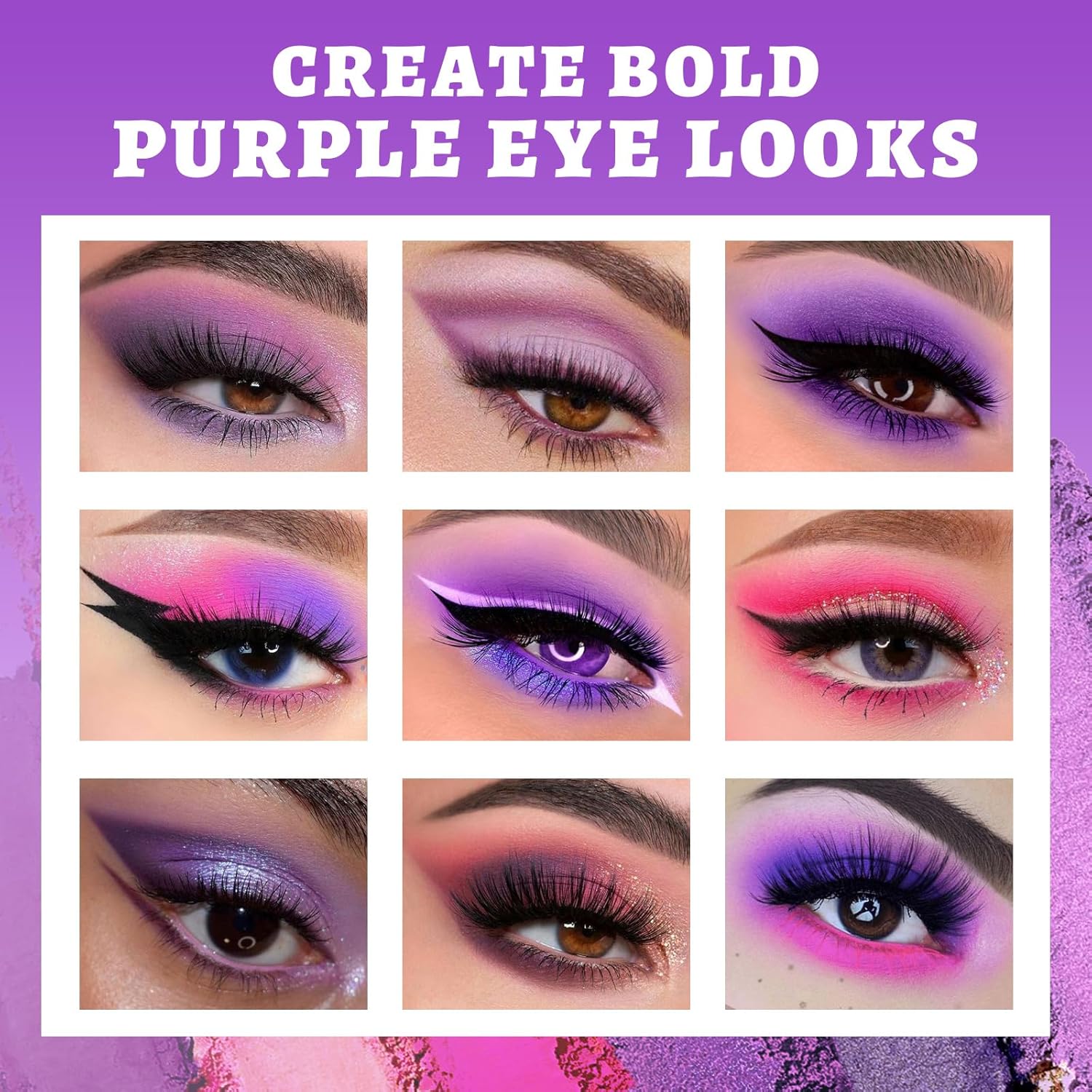 UCANBE Eyeshadow Palette Set - 2pcs Green & Purple Shimmer Matte Metallic Colors | Eye Makeup Kit for Halloween Cosplay