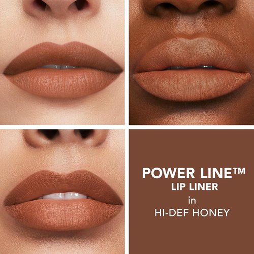 BUXOM Power Line Plumping Lip Liner - Long Lasting, Waterproof & Moisturizing Formula with Peptides & Vitamin E