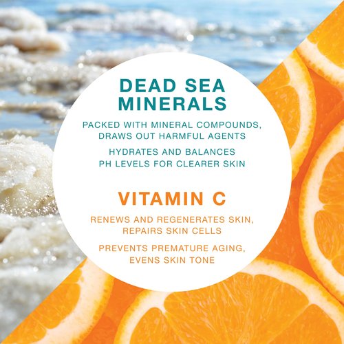 Toning Skin Serum with Vitamin C Complex & Dead Sea Minerals – Brightening, Dark Spot Minimizer, Toning Facial Serum – Vegan, Paraben-Free – 2 fl oz