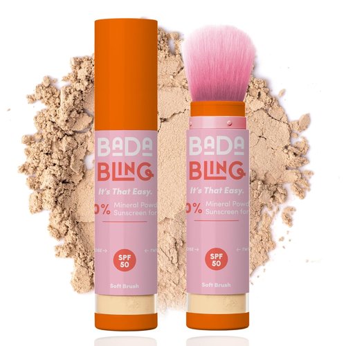 Bada Boom Bada Bling Shimmer Sunscreen Powder - Translucent SPF 50 with Sparkle Finish