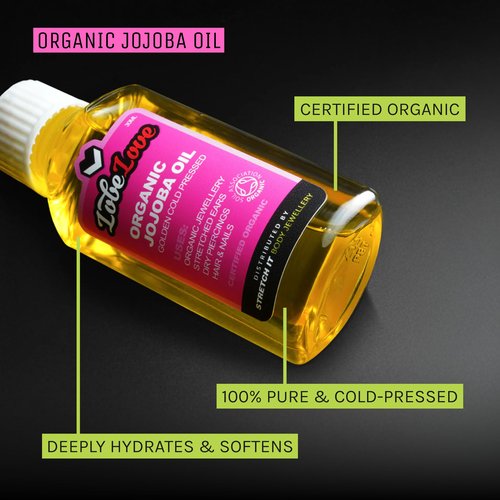 Stretch It - Ear Stretching Aftercare Trio, LobeLove, Premium Ear Stretching Balm, Jojoba Oil, Organic & Professional Saline Solution Spray