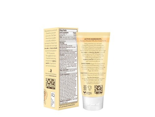 Babo Botanicals Daily Sheer Mineral Face Sunscreen SPF 40 - Natural Zinc Oxide & Titanium Dioxide - Fragrance-Free, 70% Organic Ingredients