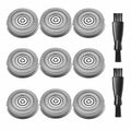 RMS8101 Replacement Blades for Men's Electric Shaver RMS7109, 9PCS RMS8101 Blades for Electric Razor for Men, 2 Cleaning Brush