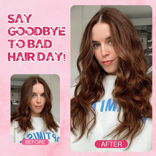 Halo Hair Extensions Real Human Hair, MY-LADY Adjustable Halo Extensions Real Human Hair, 12 inch Medium Brown Women's Long Straight Hair Invisible Wire Hair Extensions