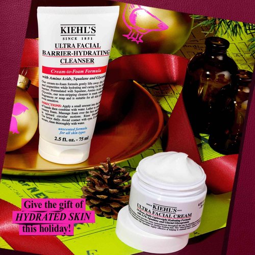 Kiehl's Duo Hydration Skincare Gift Set, $45 Value Skincare Gift, Set Includes Face Cream and Wash for Hydrated Skin, Travel Size Face Moisturizer and Wash