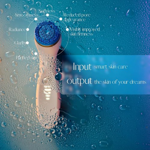 Nu Skin ageLOC LumiSpa iO Blue System - Smart Facial Cleansing Device for Glowing Skin | Two-Minute Daily Routine
