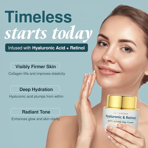 **Regine Switzerland Hyaluronic Acid & Retinol Face Moisturizer - Anti-Aging, Hydrating Formula - 1.69 Fl. Oz.**