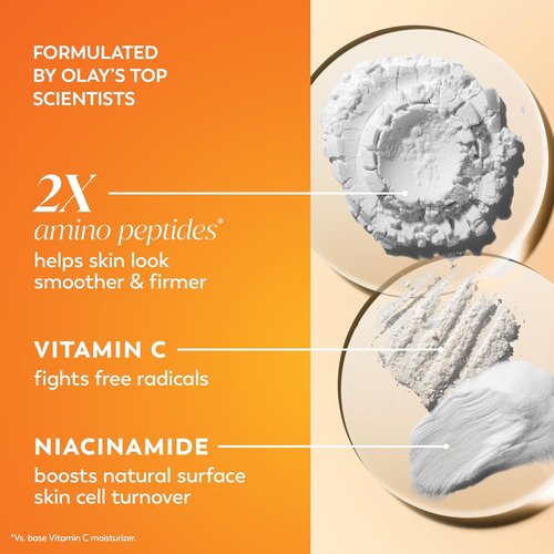 Olay Vitamin C MAX Face Moisturizer - Brightening Cream for Even Skin Tone & Hydration | 1.7 Oz
