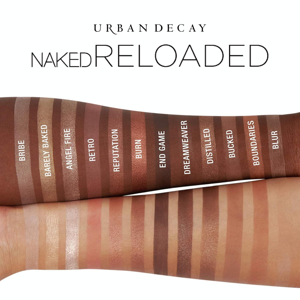 Urban Decay Naked Reloaded Eyeshadow Palette - 12 Warm Bronze Shades for Natural Glam | Vegan & Cruelty-Free