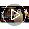 4 Pcs Halloween Hanging Ghost Decorations with Remote Control & 8 Lighting Modes