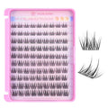 MLEN DIARY Lash Cluster DIY Eyelash Extensions 90 Clusters Lashes 10-16mm D Curl Mega Wispy Volume Individual Lashes Eyelash Clusters Extensions DIY at Home