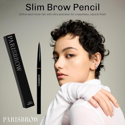 PARISBROW Slim Brow Pencil - Ultra-Fine 0.9mm Tip in Terracotta Brown for Precision Eyebrows