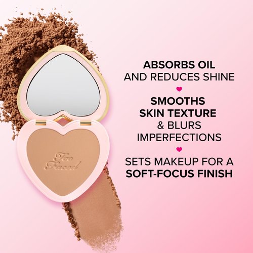 Too Faced Born This Way Soft Blur Flexible Finish Setting Powder | Blurring, Silky Smooth Pressed Powder Formula + Soft Focus Finish, Non-Comedogenic, 0.16 Ounce, Light