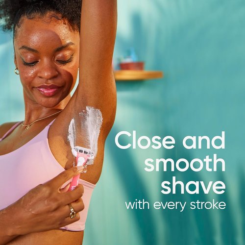 Gillette Venus Sensitive Women's Disposable Razors - Pack of 3 for Smooth, Irritation-Free Shaving