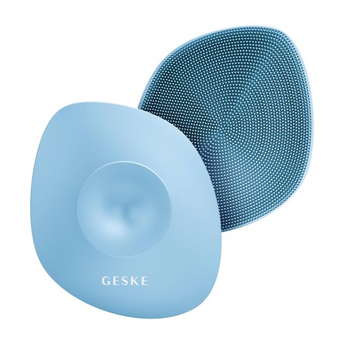 GESKE Body Brush | 4 in 1 | Cleansing Brush for The Entire Body | Professional Deep Cleaning | Soft Silicone Bristles | Ergonomic Two-Finger Design | Cleanses & Massages