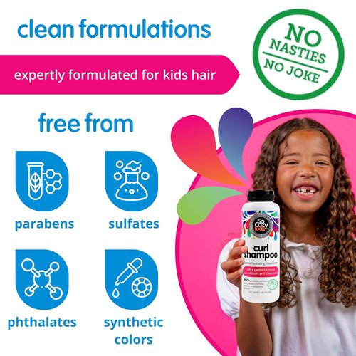 SoCozy Curl Shampoo - Ultra-Hydrating Cleanser for Kids' Hair | Sweet-Crème, 10.5 Fl Oz