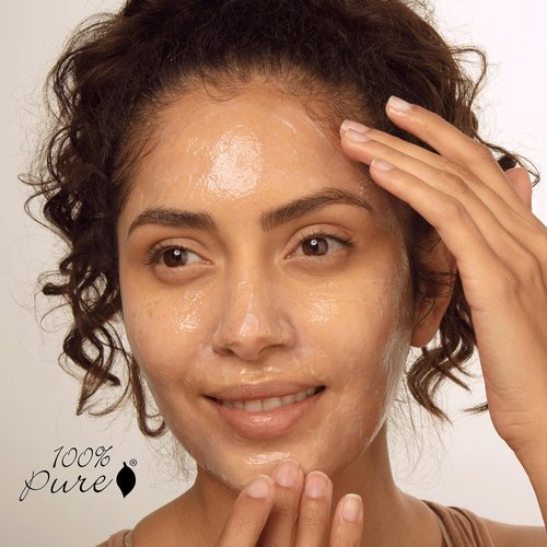100% PURE Argan Oil Creamy Cleanser - Daily Moisturizing Face Wash & Makeup Remover for Radiant Skin - 3.4 Fl Oz