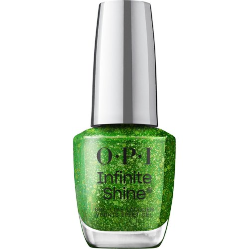 OPI Infinite Shine CelebrATE That | Jelly Bright Green Glitter Long Wear Gel Like Nail Polish | Make 'Em Jelly! Collection | Summer 2025
