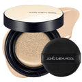 JUNG SAEM MOOL Essential Skin Nuder Cushion | Natural Finish, Buildable Coverage Cushion Foundation by Korean Makeup Artist (Refill Not Included, 0.49 Fl Oz), 19N N-Light