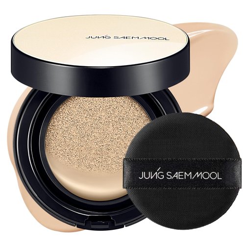 JUNG SAEM MOOL Essential Skin Nuder Cushion | Natural Finish, Buildable Coverage Cushion Foundation by Korean Makeup Artist (Refill Not Included, 0.49 Fl Oz), 19N N-Light