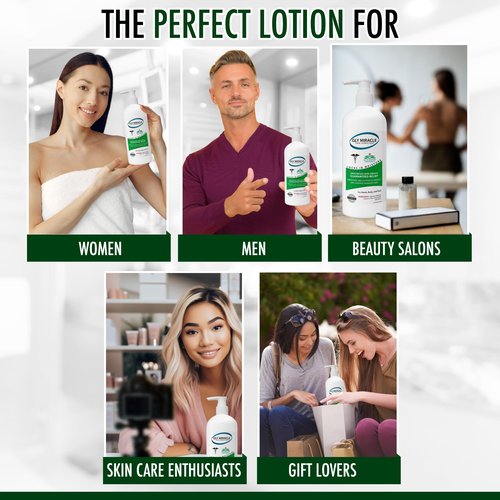 GLY MIRACLE Fragrance-Free Non-Greasy Body Lotion, 16 oz High-Glycerin Moisturizer for Sensitive, Extremely Dry Skin, Hands, Feet & Body